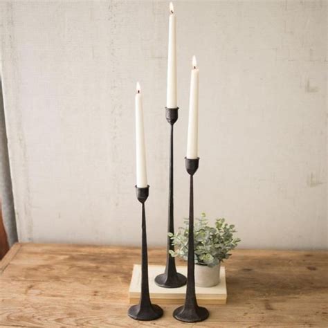 skinny black candle holders|Amazon.com: Thin Candlestick Holder.